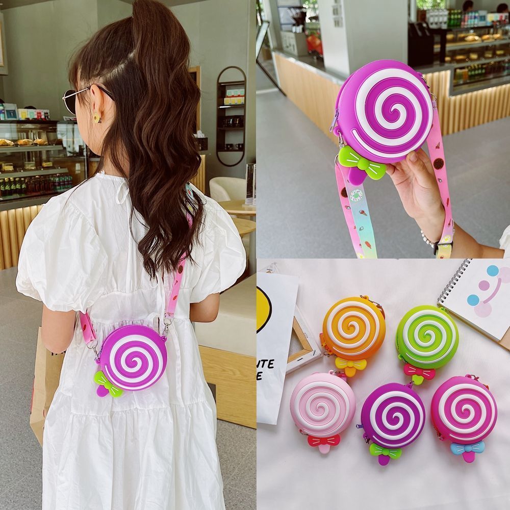Bolso de mensajero para niños, bandolera de viaje con correa ancha ajustable, bonito bolso de hombro para niñas
