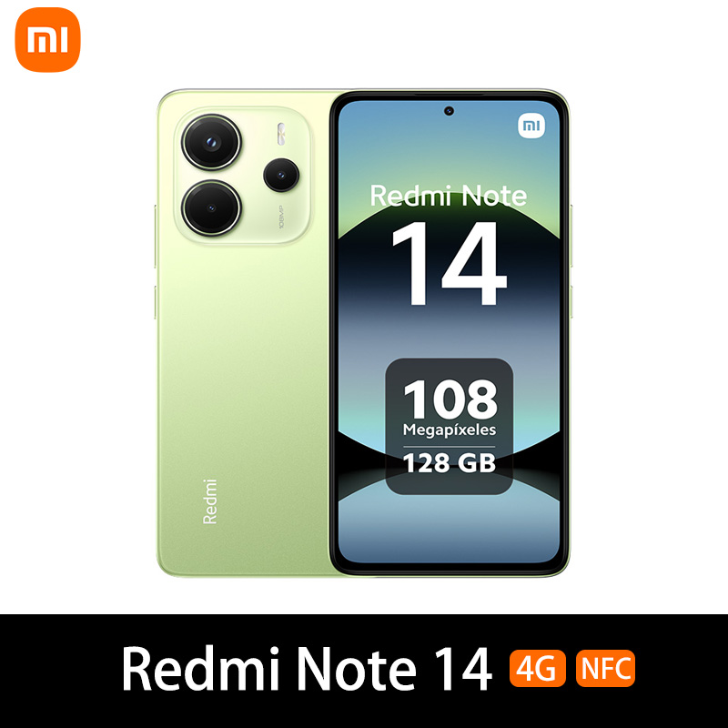 Xiaomi Redmi Note 14 Versión Global Smartphone 128GB / 256GB ROM MediaTek Helio G99-Ultra 33w120hz AMOLED 108MP 5500mAh