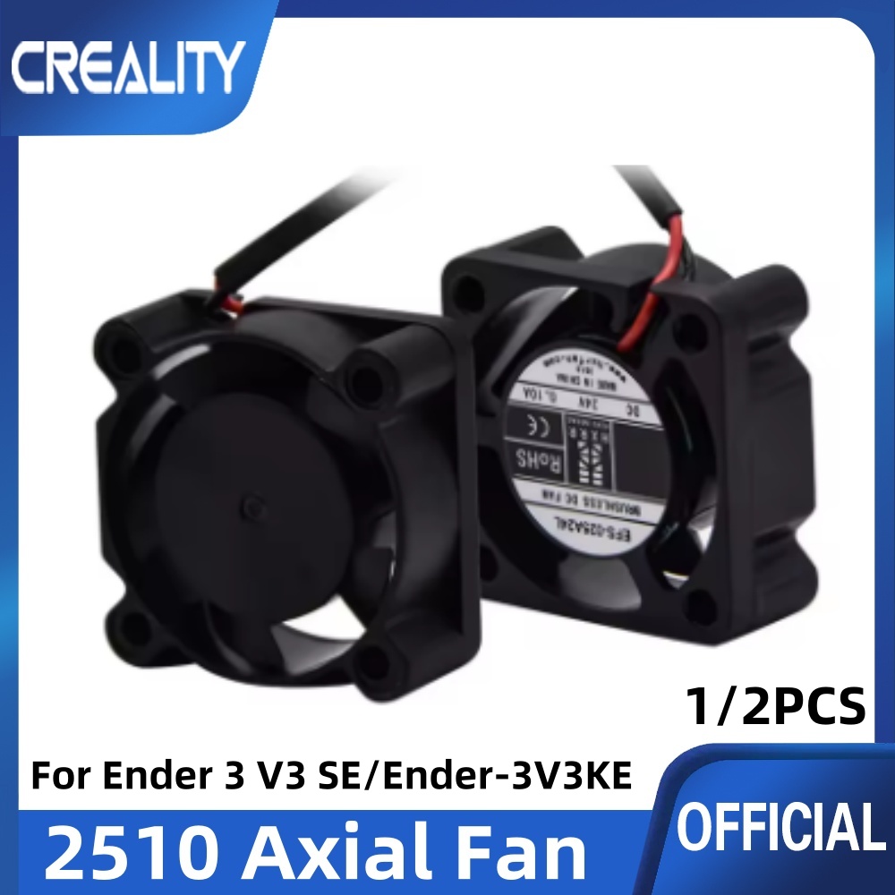 Creality 2510 ventilateur Axial pour Ender 3 V3 SE Ender-3V3KE CR-10 SE imprimante 3D Hotend 2510 ventilateur de refroidissement Axial 24 V sans brosse DC 0.1A