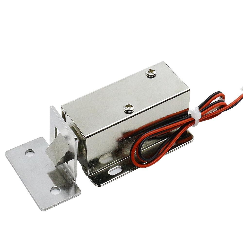 Pequeña cerradura de perno electromagnético DC12V24V cerradura electromagnética cerradura de puerta cerradura de perno eléctrico control de acceso cerradura de perno eléctrico