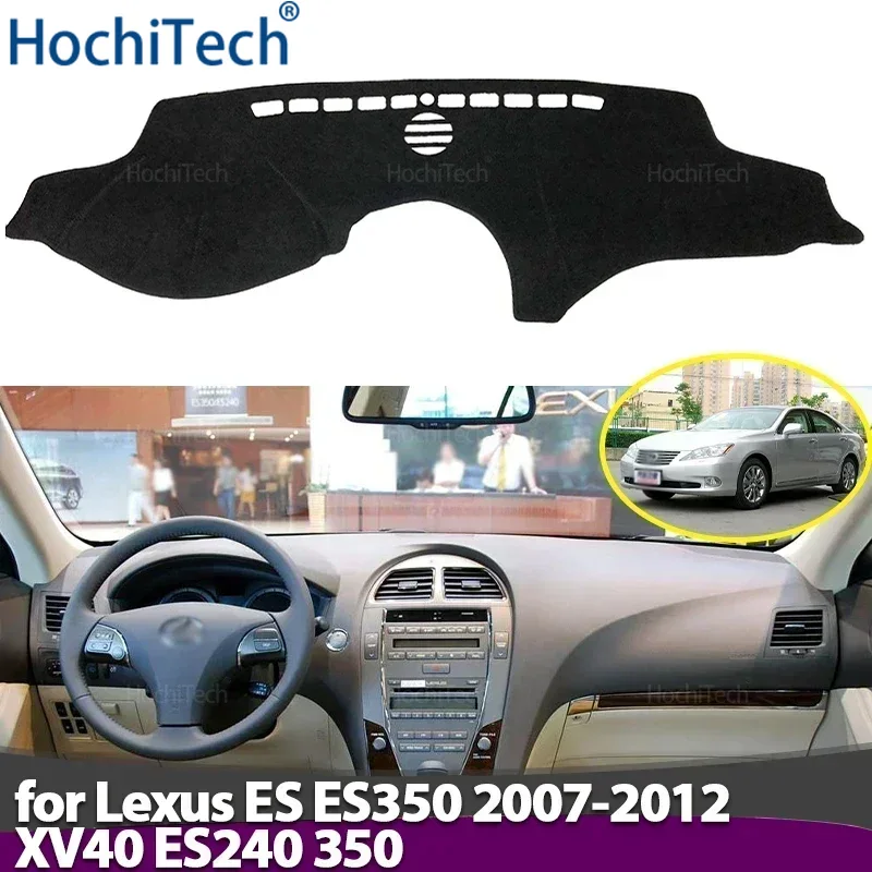 Cubierta para salpicadero de coche, alfombrilla para Panel de instrumentos, alfombras para Lexus ES ES350 2007-2012 XV40 ES240 350