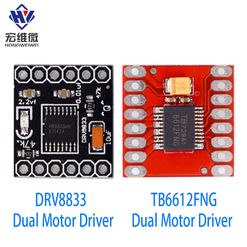 TB6612 DRV8833 Dual Motor Driver 1A TB6612FNG สําหรับไมโครคอนโทรลเลอร์ Arduino ดีกว่า L298N