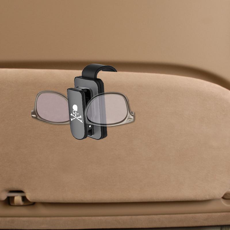 Glasses Holder For Car Vehicle Eyeglasses Clipwith Sponge Pad Sunglasses Organizer Practical Auto Glasses Clamp Eyeglass Holder