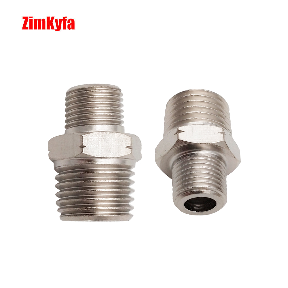 Raccordo per tubo flessibile con raccordo per tubo flessibile 1/4"NPT, filettatura maschio NPT da 1/8", interno da 1/8NPT a 1/4" esterno