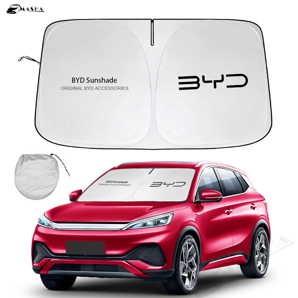 Солнцезащитный козырек на лобовое стекло автомобиля для BYD Atto 3 2021-2023, солнцезащитный козырек с отражателем, защита салона автомобиля, аксессуары Yuan Plus