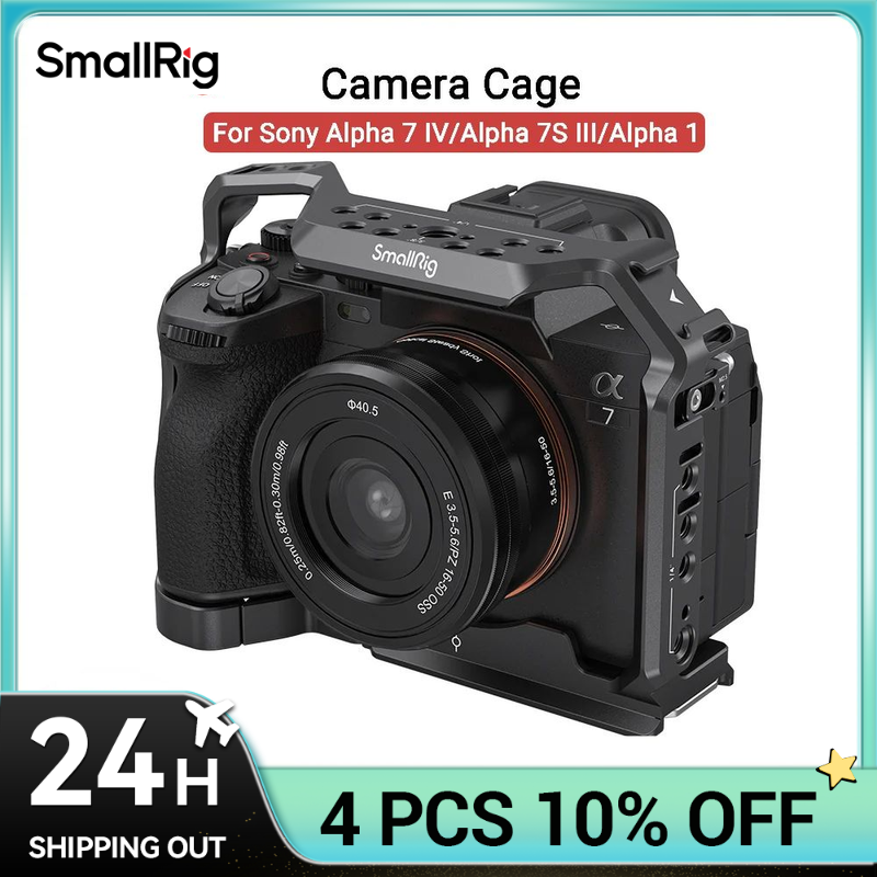 SmallRig Alpha7 V Cage Kit for Sony A7 IV A7m4 Camera Cage Rig for Sony Alpha 7 V / 7R V / 7 IV / 7S III with Multi-Mount Points