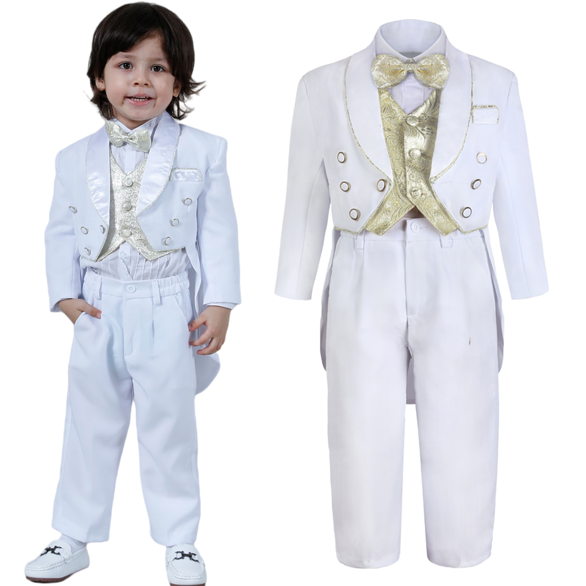 Battesimo vestito per ragazzi bambini smoking bambino battesimo vestito bambino cerimonia di nozze benedizione vestiti neonato inverno formale Set