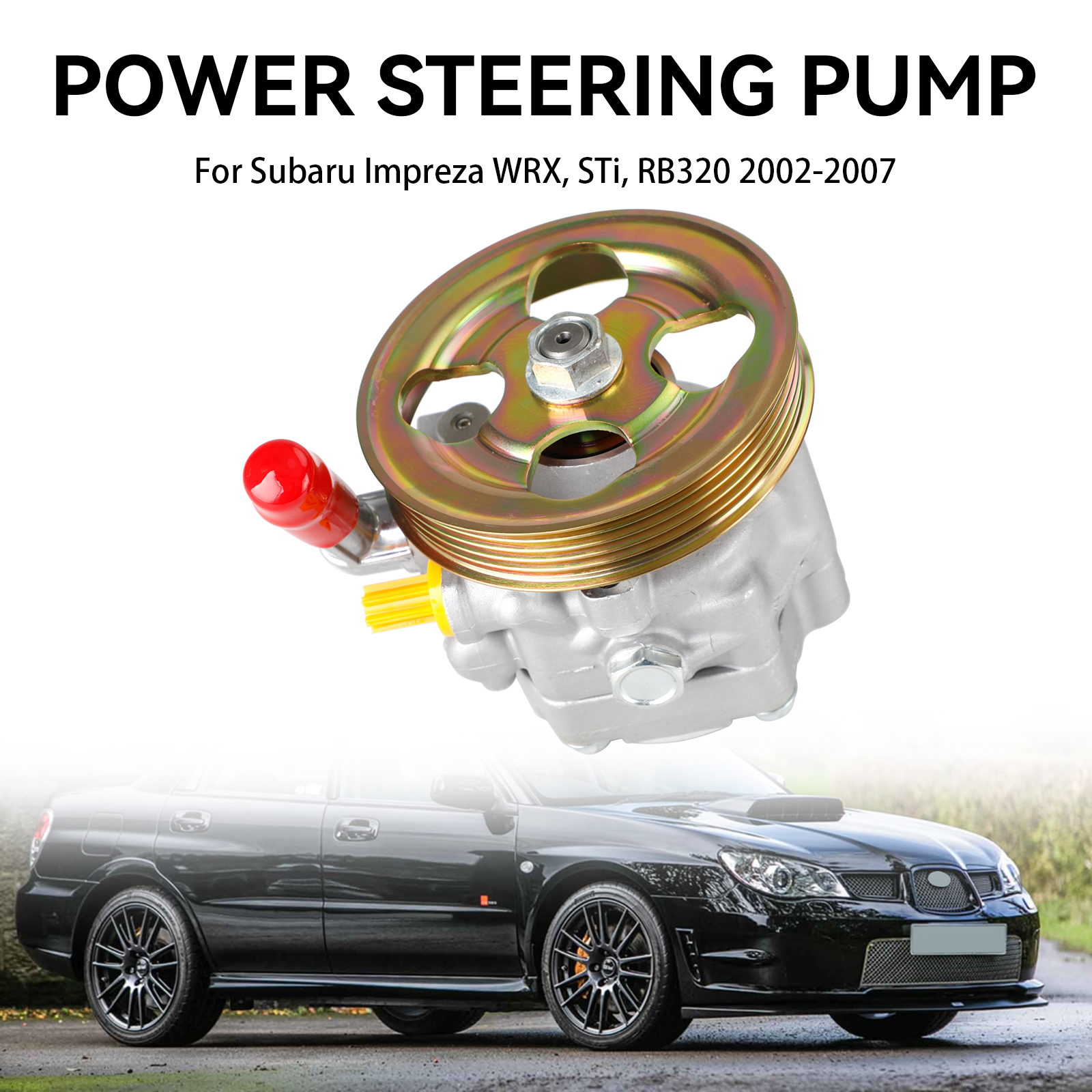 ปั๊มพวงมาลัยเพาเวอร์ artudatech 34430FE040พอดีกับ Subaru Impreza WRX STI 2002-2007 W/รอก