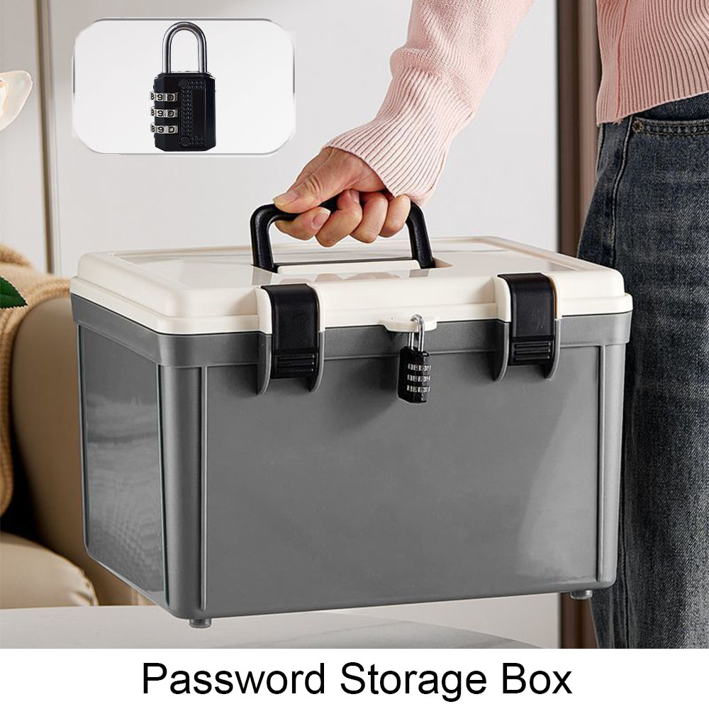 3-stellige Passworts perre Safe Home Cash Schmuck Pass Dokument Handheld Aufbewahrung sbox Reise Privatsphäre Sicherheit Organizer Fall