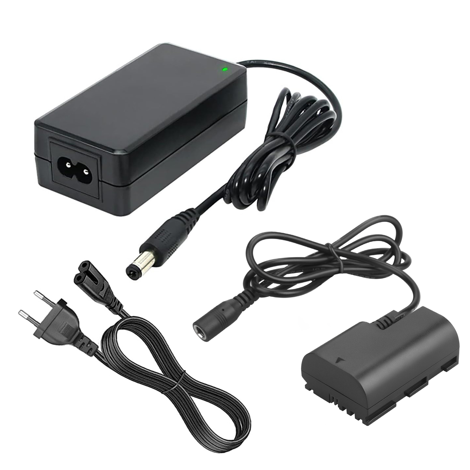 Batterie factice LP-E6 ACK-E6 DR-E6 Adaptateur secteur pour Canon EOS 5D Mark II III 5D2 5D3 6D 7D 60D 70D 80D LPE6