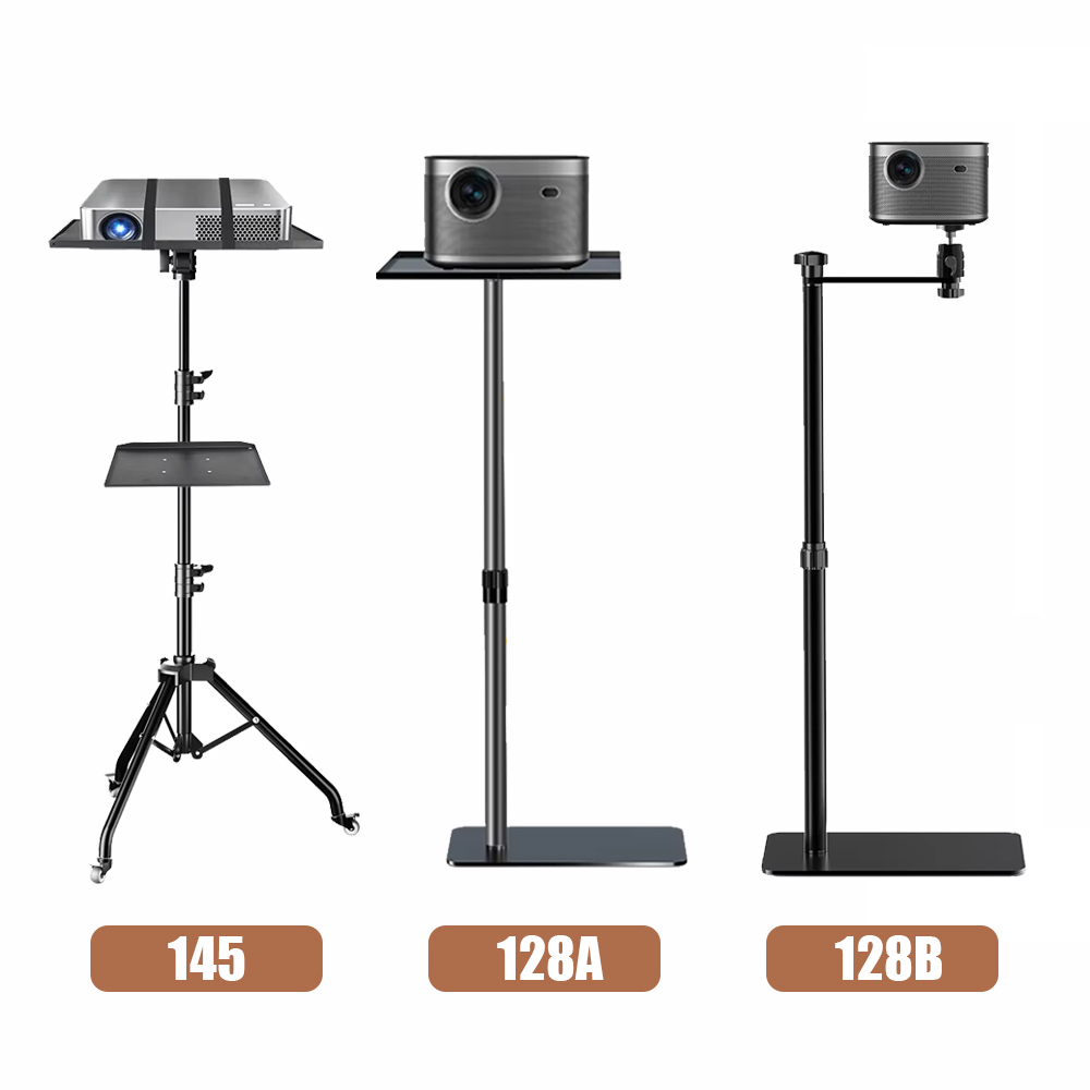Stand Tripod Proyektor 145Cm Tripod Laptop Tinggi Dapat Disesuaikan 23 Hingga 63 "Meja Berdiri Stand Meja Komputer Luar Ruangan untuk Studio