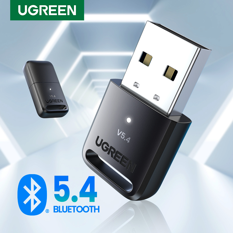 Ugreen 2で1 usb bluetooth 5.0ドングルアダプタpcのスピーカーワイヤレスマウス音楽オーディオレシーバートランスミッターbluetooth 5.0