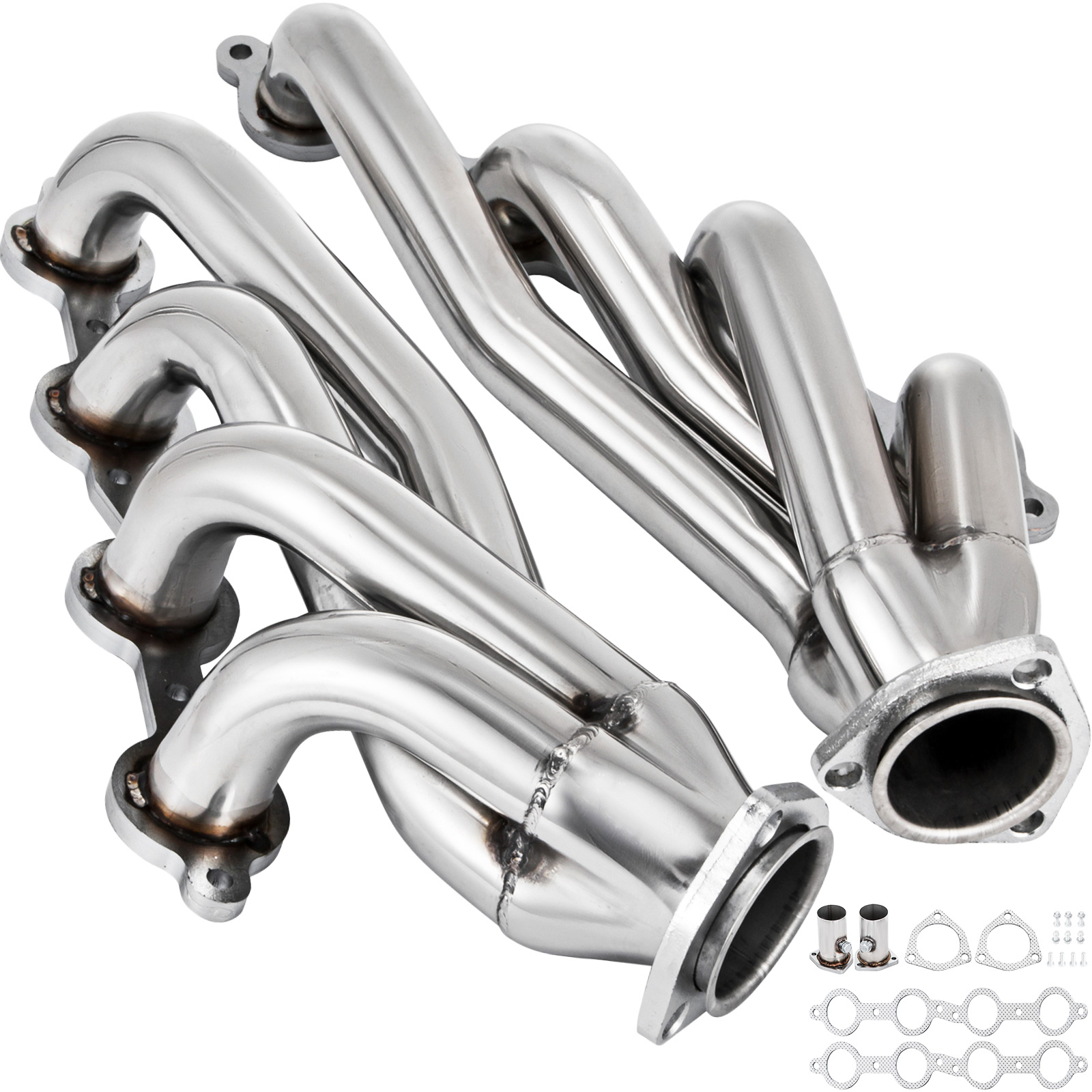 SucceBuy Collettore di scarico per conversione di scarico per camion Chevrolet GMC LS1 LS2 LS3 LS6 Set collettore di scarico con collettore a tubo lungo con guarnizione