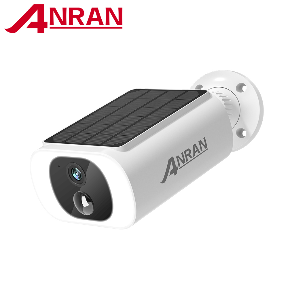 Anran 2k câmera de segurança solar 3/5mp ao ar livre sem fio 2.4g wifi câmera bateria cam holofote cor visão noturna não pode adicionar nvr