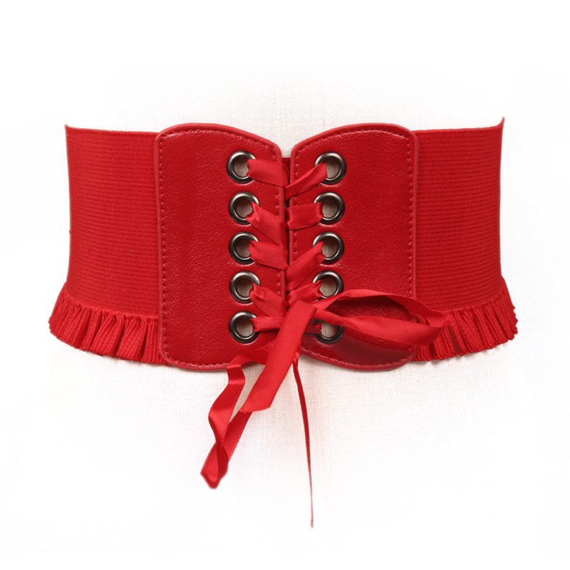 Cinturón ancho para mujer, marca de lujo de alta calidad, cinturones elásticos blancos para pantalones, corsé de moda, cinturones elásticos para mujer DT075