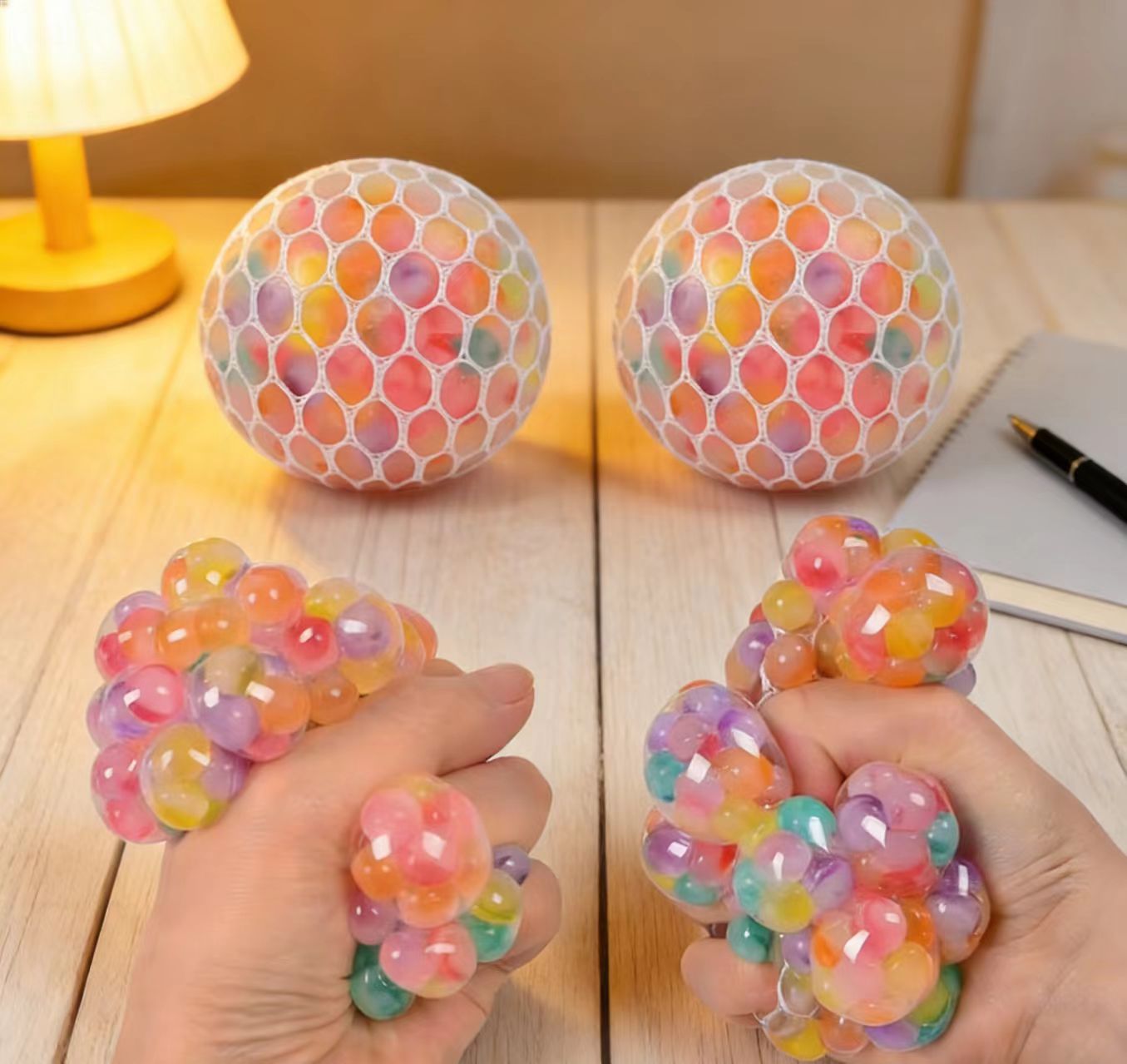 O arco-íris grânulo pressão reduzindo bola mole brinquedos fidget engraçado alívio do estresse reduzir a pressão prop para crianças e adultos