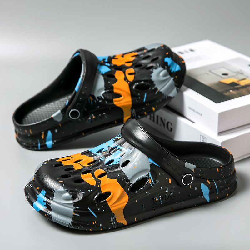 Croc Schuhe, Sommerliche Trendige Outdoor-Sport-Strandsandalen, Rutschfest, Weichsohlig, Atmungsaktive Outdoor-Sandalen