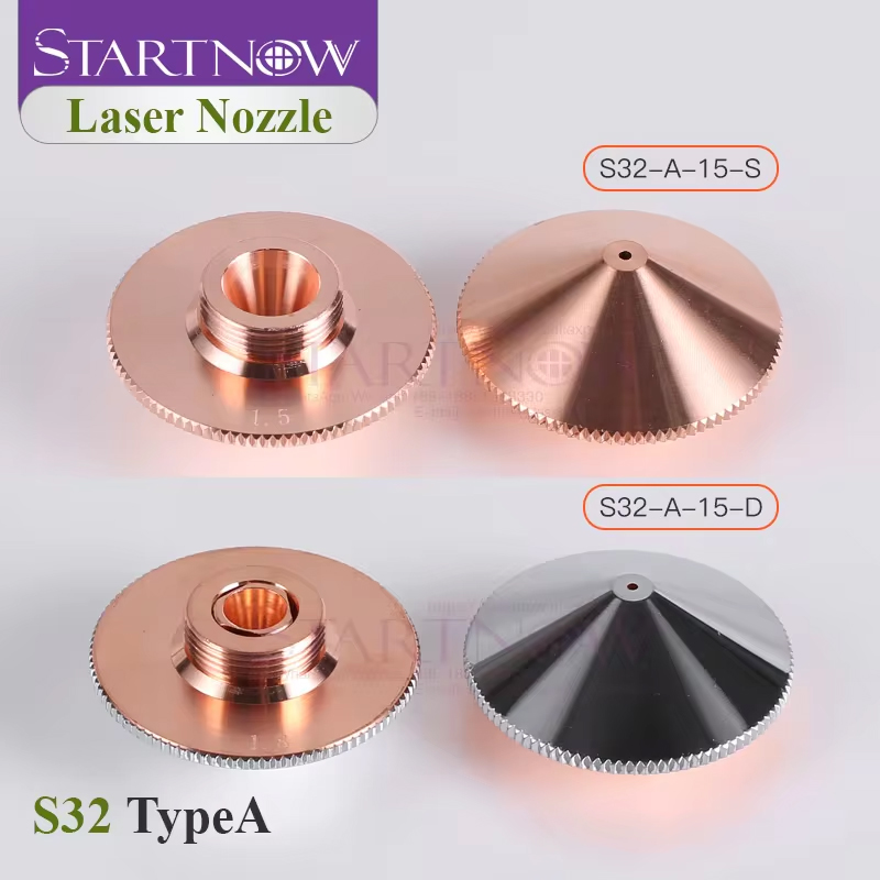Startnow OEM Sợi Cắt Vòi Phun Laser Cho Raytools Laser Hàn Cắt Đầu Giá Đỡ D32mm 2 Lớp Mạ Chrome