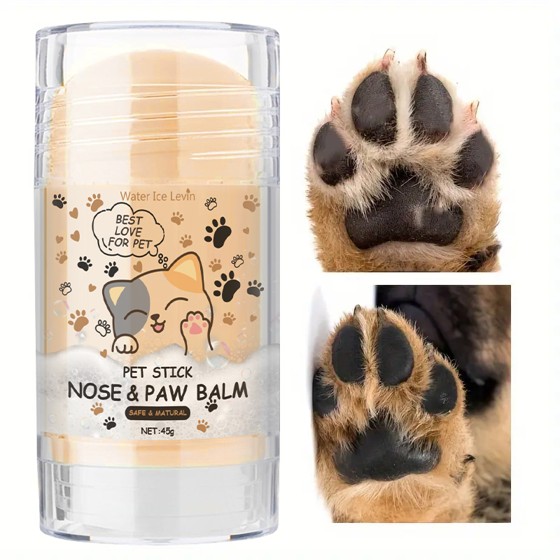 Balm para Nariz e Patas de Cachorro 45g, Creme Protetor para Patas de Cães e Gatos, Hidratante para Pés de Animais de Estimação, Reparador de Pés Rachados, Acessórios para Animais de Estimação
