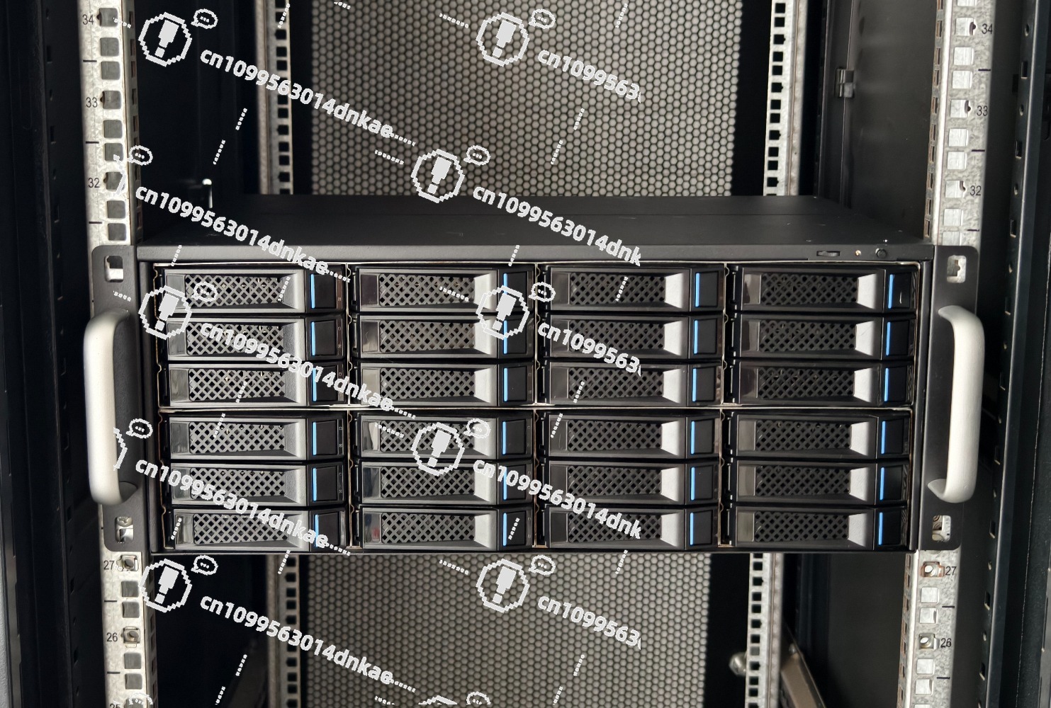 Metal M424 4U Can Cabinet 24 Disk Position 12G High Speed Storage Expansion Cabinet Black Skirt NAS Built-in Power Supply