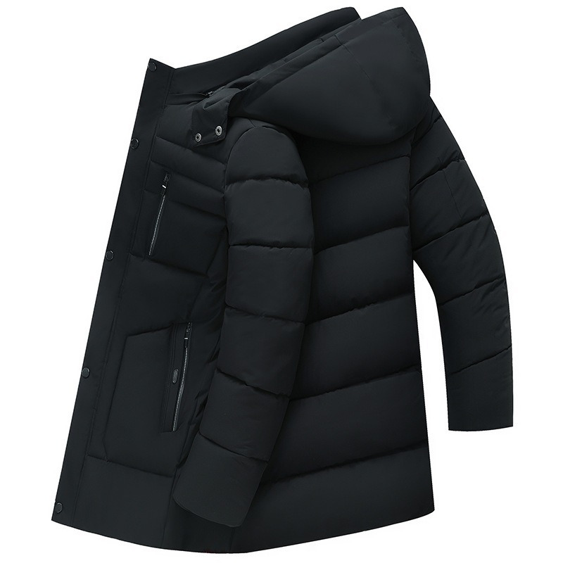 Casacos de Inverno Quentes com Penas de Pato para Homens, Jaquetas Longas com Capuz, Parkas Casuais Unissex, Jaquetas Quentes e à Prova de Vento para Casais ﻿