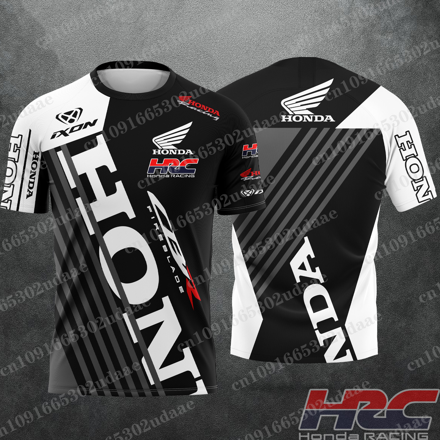 Honda Racing HRC  Racing Race Team Uniform Men's Summer Sports Breathable T-Shirt 2025 new