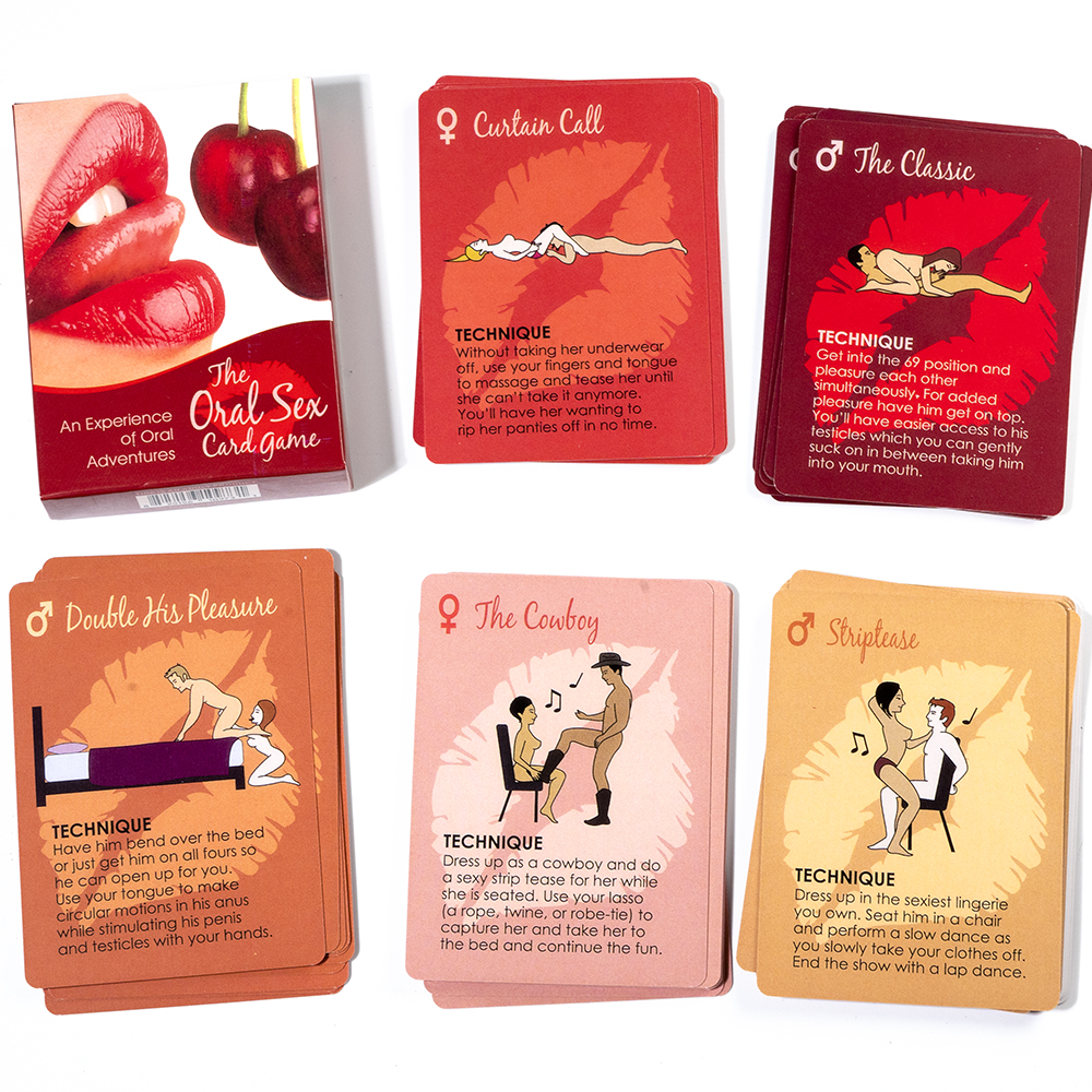 Mais novo quarto de jogo de cartas orais um ano de pacote com 50 posições de preliminares diferentes para jogos de posição de casal