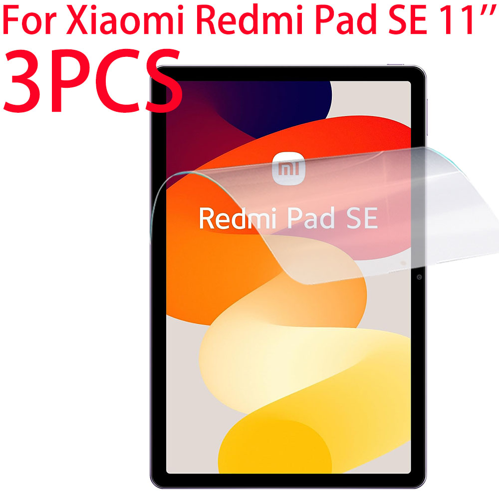3 pacotes pet filme macio protetor de tela para xiaomi redmi pad se 11 polegada 2023 para redmi pad se película protetora ajuste tela