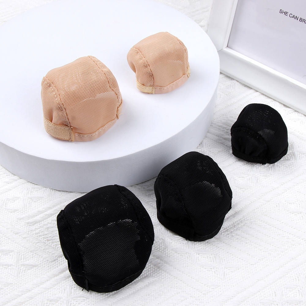 1pc boneca diy acessórios de cabelo fixo rede de cabelo antiderrapante chapéu cabeça chapelaria para 1/3 1/4 1/6 bjd boneca peruca brinquedo bjd acessórios