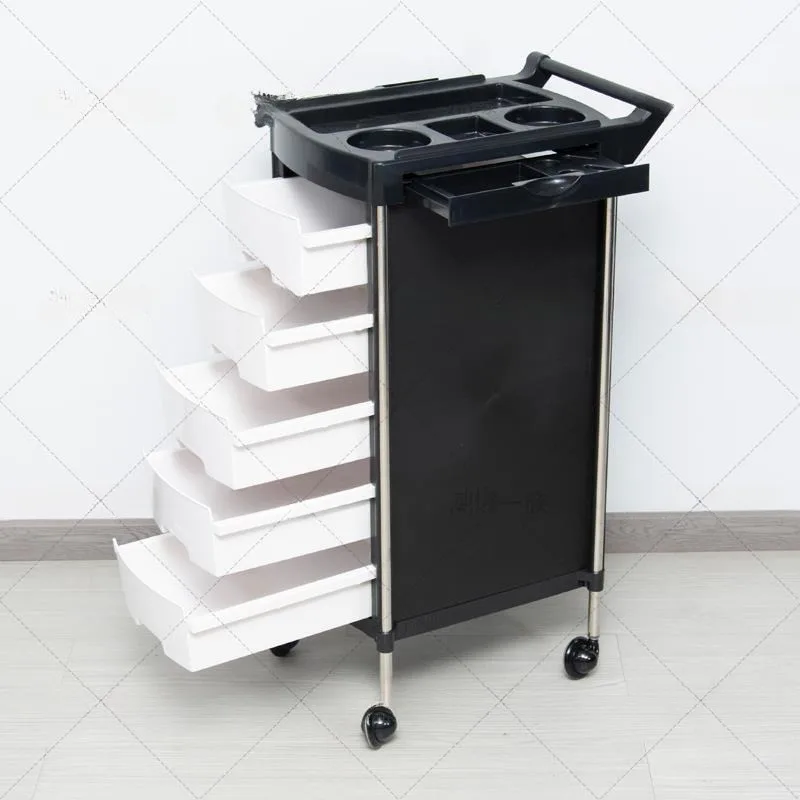 Carrinho de salão de beleza, barbeiro profissional, cadeiras de spa de luxo 360 ° Móveis dobráveis anti-emaranhado Carrito Auxliar Estetica
