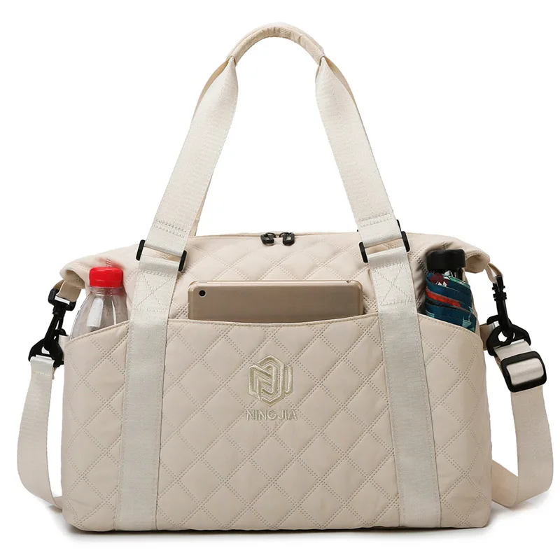 Sac à bagages de voyage pour femmes, sac de sport léger coréen à bandoulière Premium Sense, sac de rangement de voyage de grande capacité