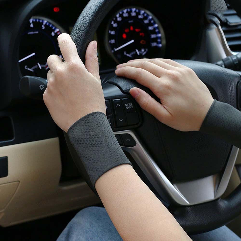 Elastic Wrist Cover Outdoor For Men Women Cooling Sleeves Sunscreen Wrist Ice Silk Sleeves Sports Wristband Cycling Arm Sleeves