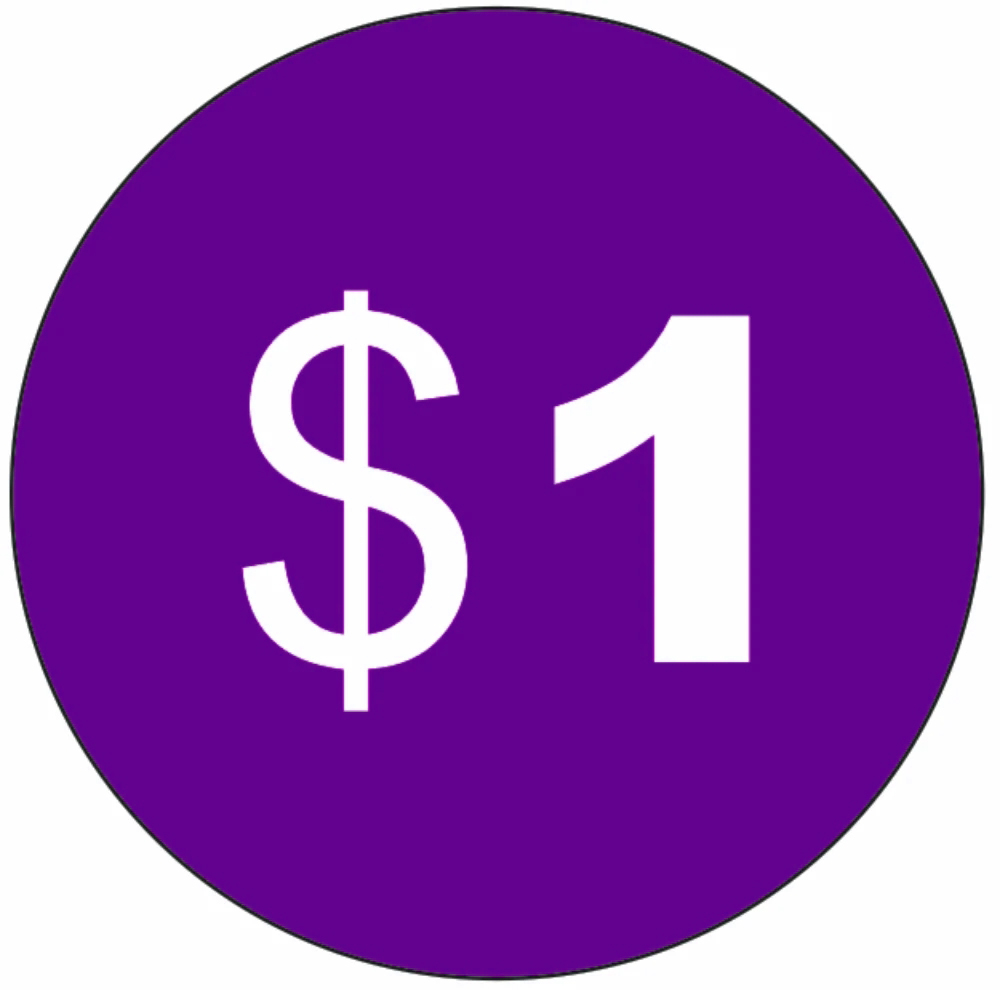 0.01 Extra Fee/cost just for the balance of your order/shipping cost
