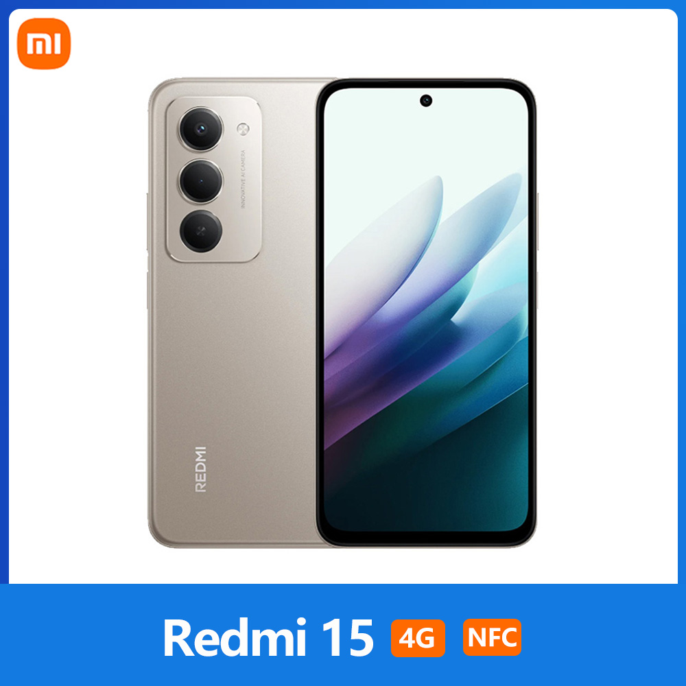 Xiaomi Redmi 15 4G, NFC, Snapdragon ®   685, DotDisplay 6.9" FHD, 144 Hz, Fotocamera da 50 MP, Batteria da 7000 mAh, IP64