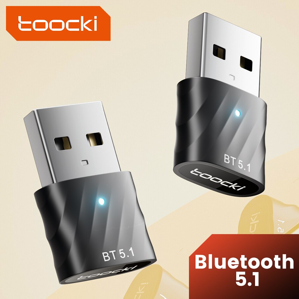 Toocki USB Bluetooth5.1 adattatore per auto Dongle ricevitore Audio altoparlante per PC altoparlante Mouse Wireless auricolare tastiera trasmissione musicale