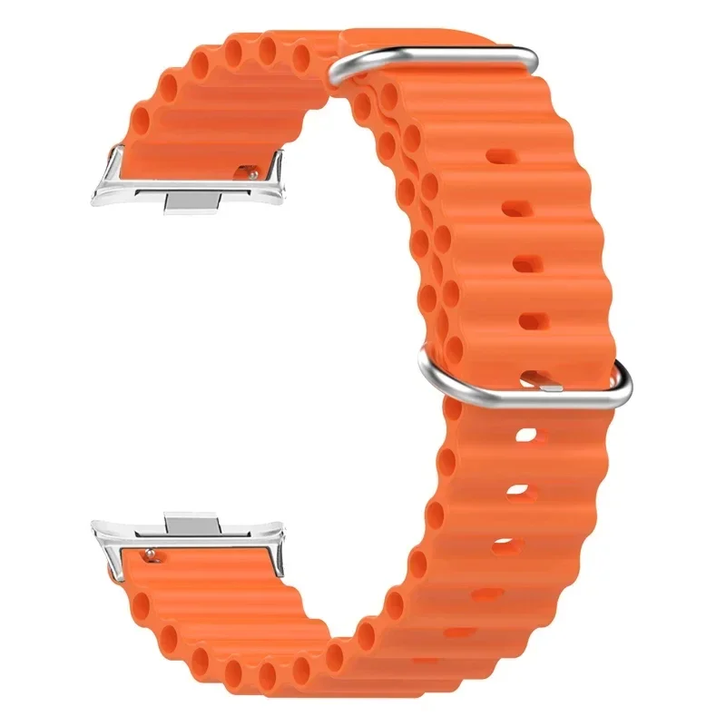Tali jam tangan Xiaomi Redmi 4, tali pengganti logam correa iwatch Xiaomi Mi Band 8 Pro, aksesori pita silikon