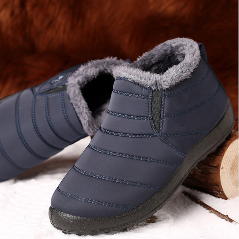 Botas de nieve para hombre, zapatos informales para hombre, zapatillas de deporte de invierno para exteriores, zapatos de plataforma para hombre, botines impermeables, botas de trabajo, calzado
