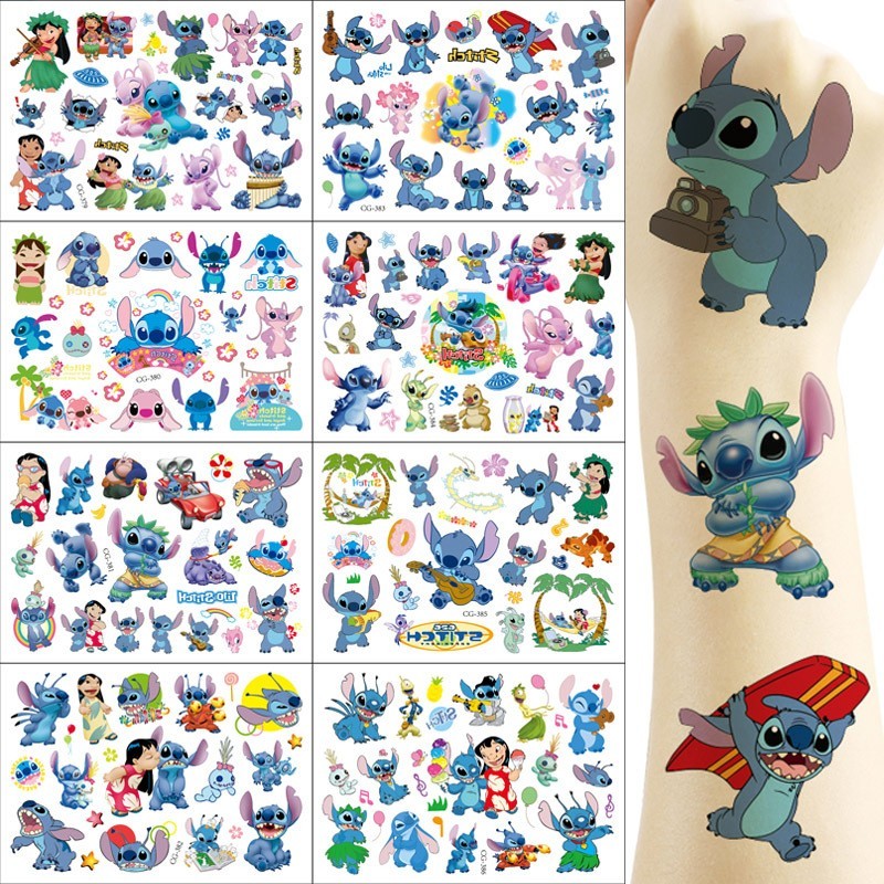 Novo interestelar bebê ponto dos desenhos animados tatuagem adesivos crianças ponto transferência de água descartável tatuagem adesivos brinquedos kawaii presente
