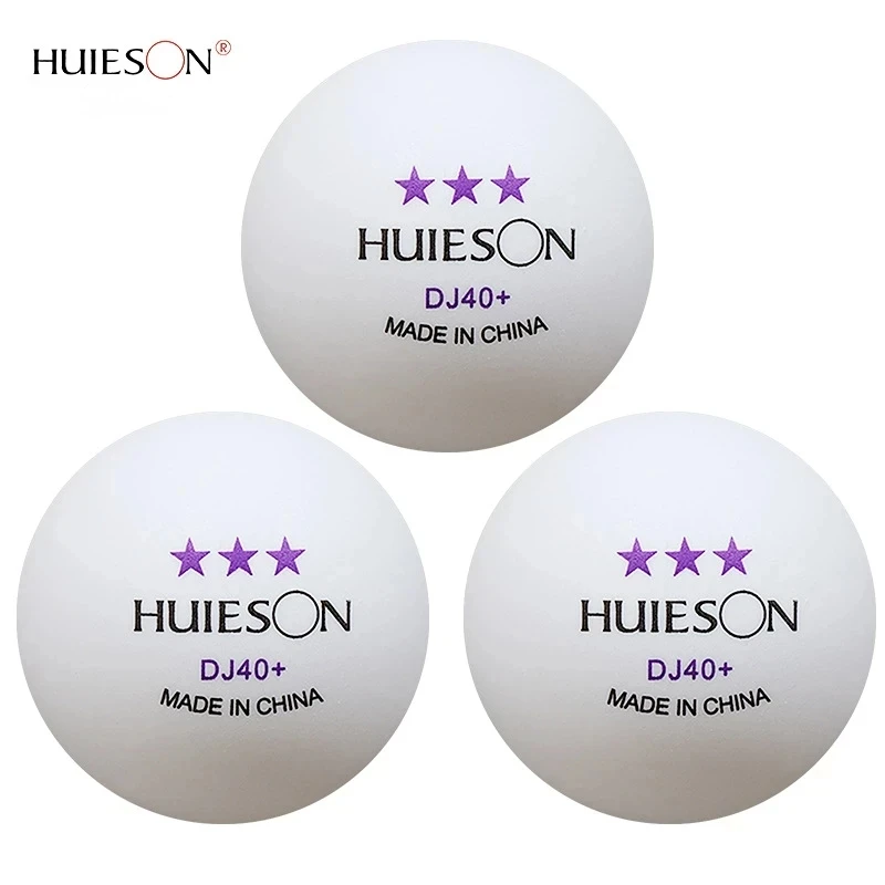 Huieson pelotas de Ping Pong profesionales ABS de 3 estrellas DJ40 + 2,8G 40MM + pelotas de tenis de mesa de tres estrellas para entrenamiento de Club