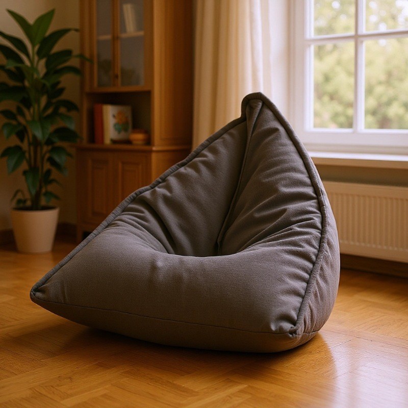 K-star New Triangular Bean Bag Fabric Cover For Beanbag Sofas Tatami Mats Small Apartments And Guesthouses