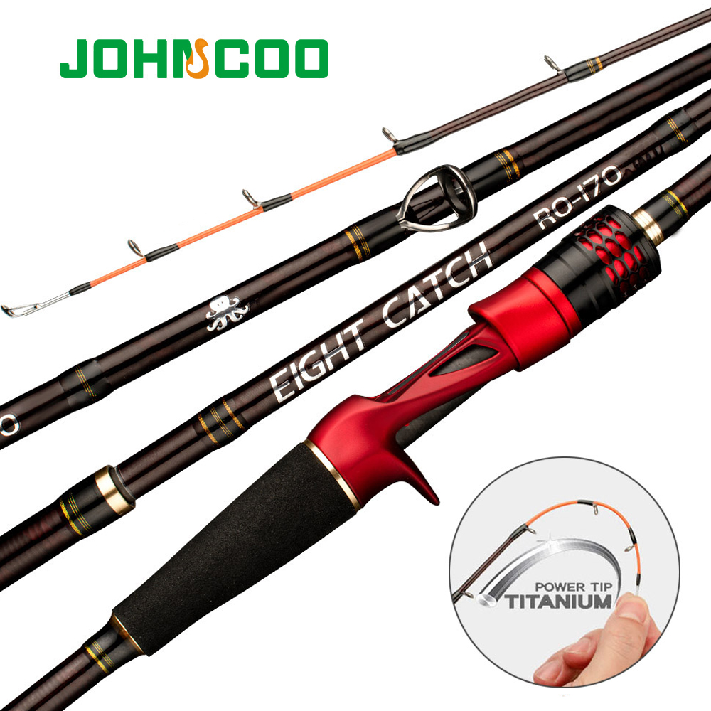Vara de polvo jigging vara de pesca 1.7m carbono h power vara de pesca barco vara de pesca ponta de titânio 9:1 ação de alta qualidade