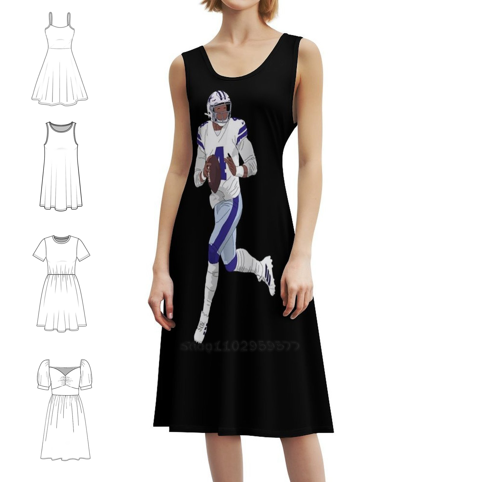 Dak Attack! Sweetheart Neckline Dress Elegant Summer Party Dress For Women Dak Dak Dallas Football Party Dresses