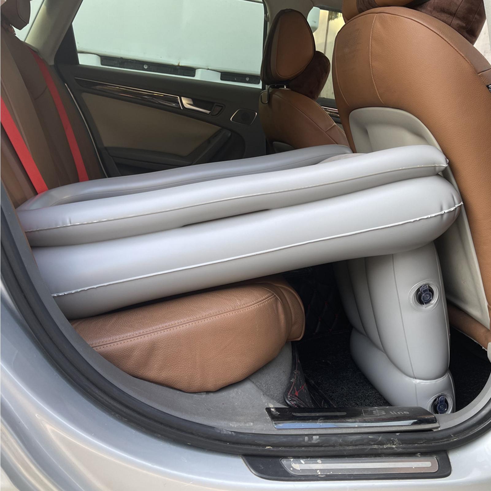 Extensor de cama de avión para asiento trasero de coche portátil, cama de avión inflable para niños pequeños, colchón para dormir plegable para Interior de coche