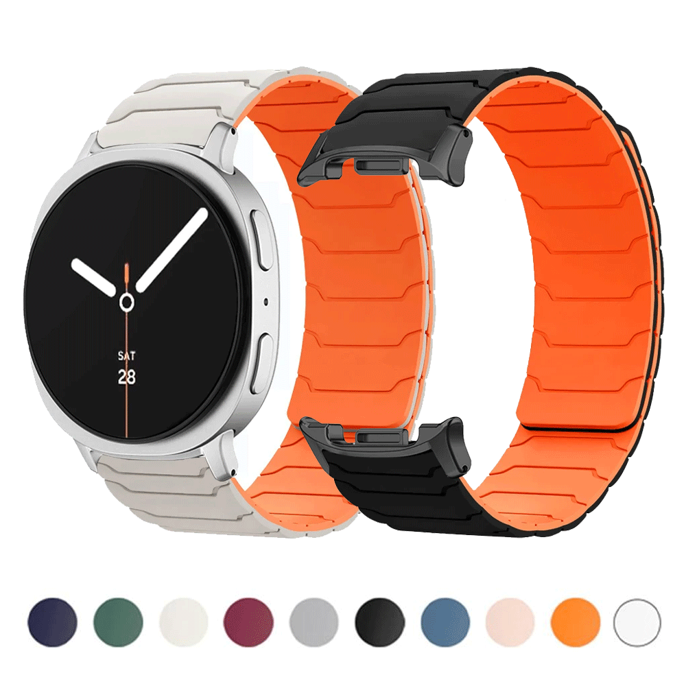 Silikonowy pasek magnetyczny do Samsung Galaxy Watch Watch Ultra 2025 47mm, bransoletka do Galaxy 8 40mm 44mm/8Classic 46mm, sportowy pasek