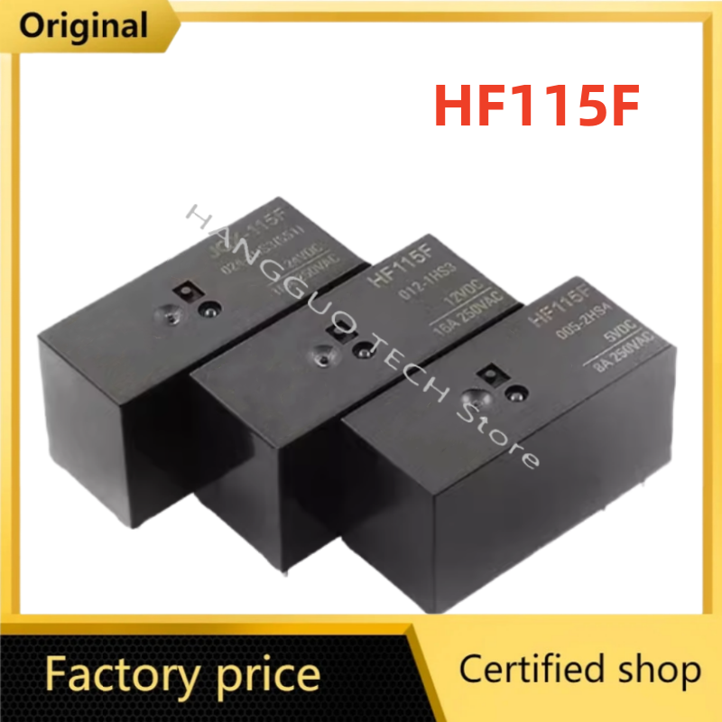 5PCS Original HF115F JQX- HF115F-005 012 024-1HS3 6PIN 16A HF115F-005-1HS3 HF115F-012-1HS3 HF115F-024-1HS3 5V 12V 24V Power rel