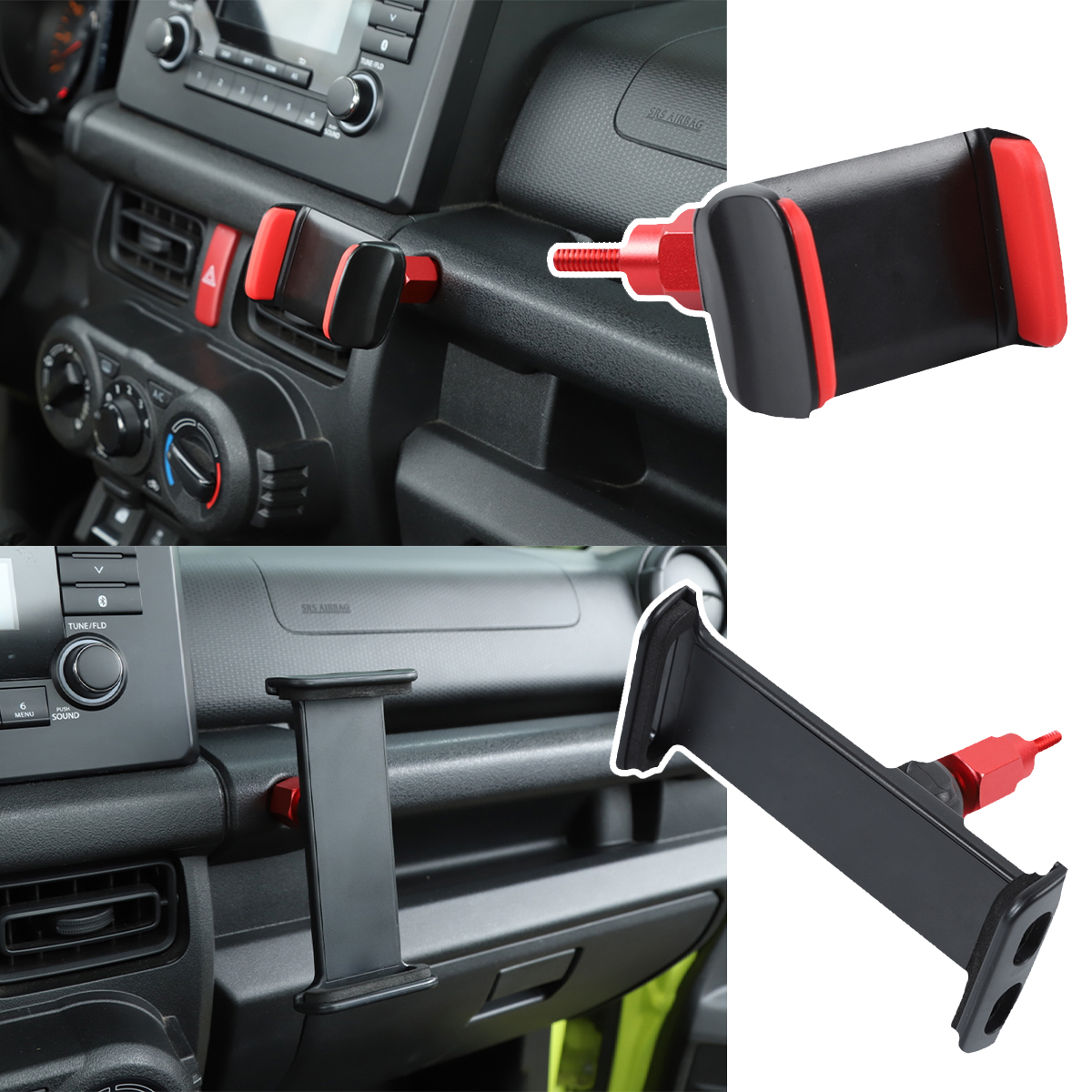Support de tablette et de téléphone pour voiture, support de tablette, support de support rapide, Suzuki Jimny 2019, 2020, 2021, 2022, 2023, JB74, JB64, JB43, accessoires intérieurs