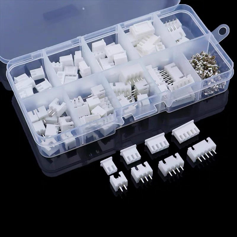 230 peças 2/3/4/5p macho e fêmea pino terminal kit habitação pino cabeçalho jst XH-2.54 4 valor conectores adaptador