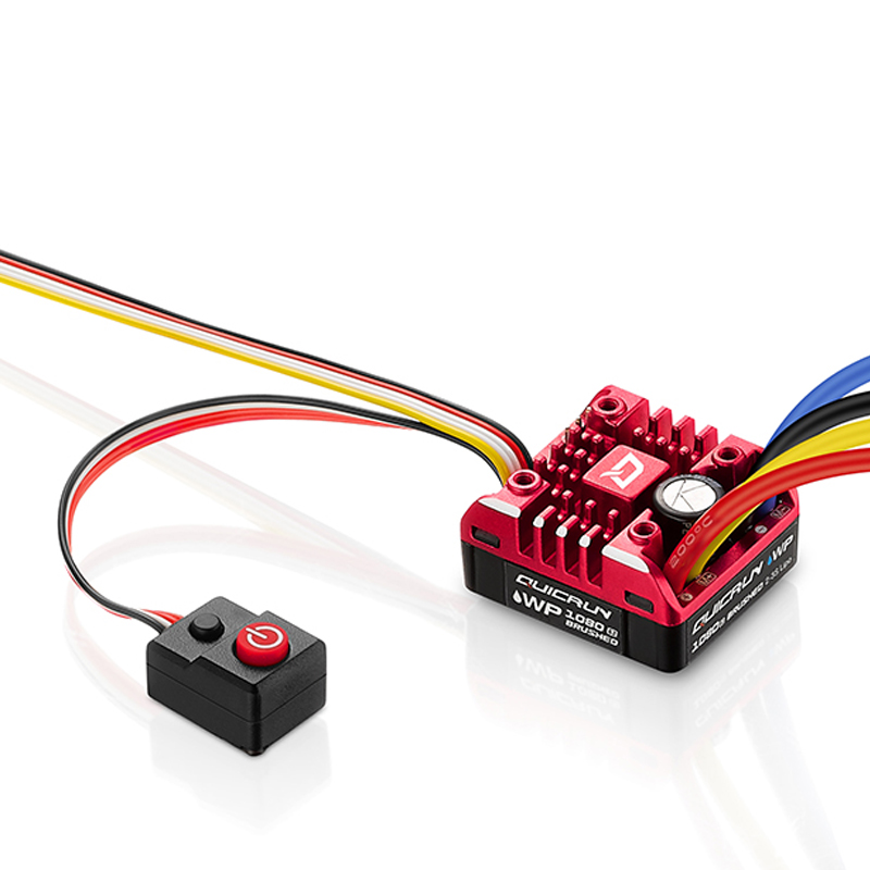 Nouveau HobbyWing QuicRun ESC 1:10 1/8 mise à niveau 1080 G2 brosse sur chenilles brossée WP 80A contrôleur de vitesse électronique 1/8 1:10 voiture RC