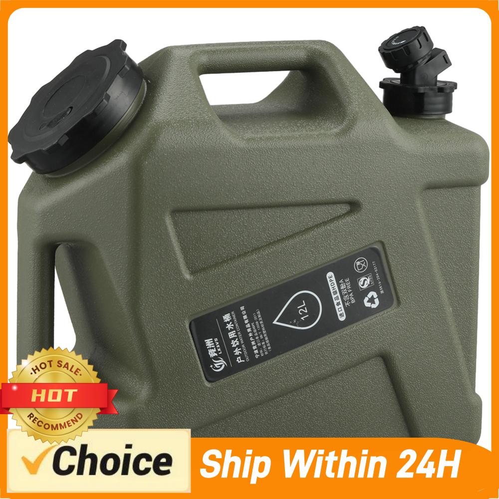 12L Camping Watercontainer Wateropslagcontainer Draagbare grote capaciteit Outdoor Wandelaccessoires