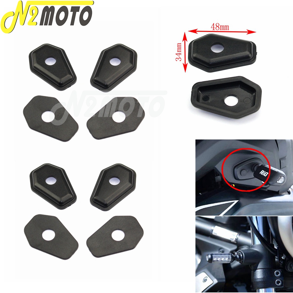 Per Suzuki GSXR GSX-R 600 750 1000 GSX650F GSX1250FA DR-Z 400 SV650 DL650 anteriore posteriore nero indicatore di direzione distanziatori adattatore